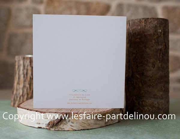Carte ouvrante "Félicitations - couleur moutarde" – Image 3